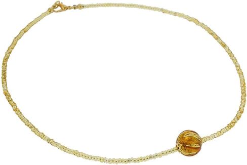 Glass Of Venice Murano Glass Royal Cognac Ball Necklace in Saudi Arabia