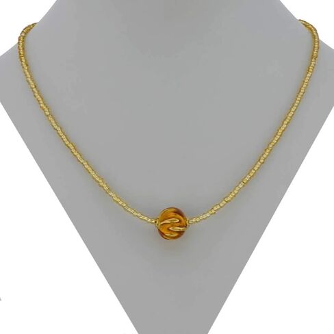 Glass Of Venice Murano Glass Royal Cognac Ball Necklace in Saudi Arabia