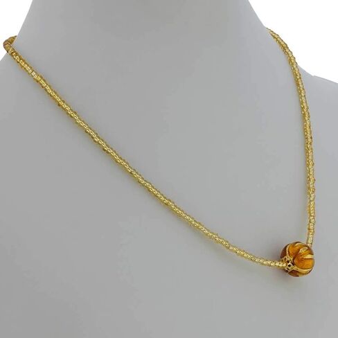 Glass Of Venice Murano Glass Royal Cognac Ball Necklace in Saudi Arabia