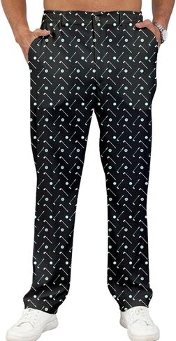 Men's Golf Lightweight Dress Pants Stretch Work with Pockets Running Comfy Work Pants in Kuwait