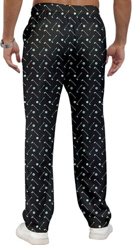 Men's Golf Lightweight Dress Pants Stretch Work with Pockets Running Comfy Work Pants in Kuwait