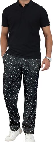 Men's Golf Lightweight Dress Pants Stretch Work with Pockets Running Comfy Work Pants in Kuwait