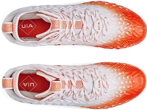 حذاء كرة قدم رجالي من Under Armour Spotlight Clone 3.0 MC باللون الأبيض والفضي المعدني in Saudi Arabia