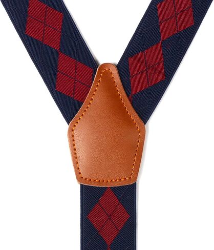 Suspenders for Men Elastic Y Back 1.4 Inches Adjustable 4 to 3 Hooks for Wedding Dress Pants in Saudi Arabia