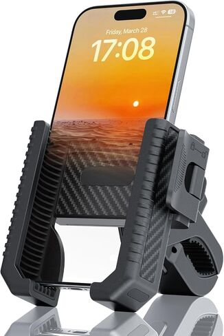Bike Phone Holder Mount, Motorcycle Phone Mount Holder, Motorcycle Handlebar Cell Phone Clamp, Motorcycle Electric Scooter Bike Accessories for iPhone 16 15 14 13 12 11 Pro Max Plus Mini, 4.7-7"Phone in Saudi Arabia
