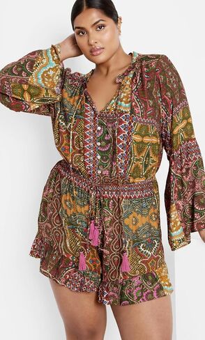 City Chic Erica Playsuit in Kuwait