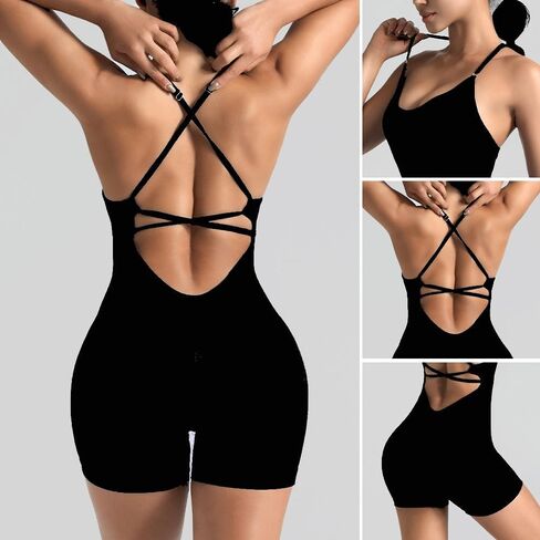 تجريب strappy Romper for Women-Criss-Criss-Cross One Peace Phemsuit و Seamless Control Control Activewear for Gym & Yoga in Saudi Arabia