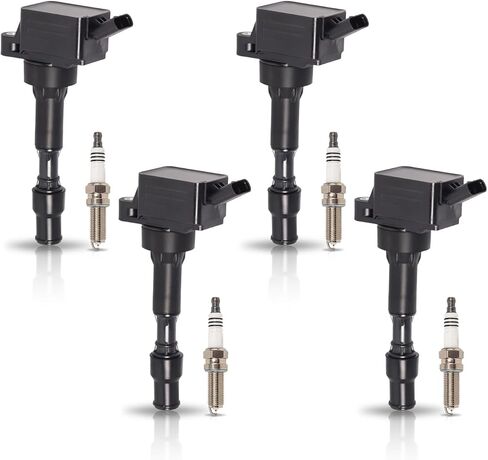 ENA Set of 4 Ignition Coil Pack 2.0L L4 Compatible with Kia Hyundai Elantra Kona Sonata Veloster Forte Koup Optima Hybrid 2017 2018 2019 2020 Replacement for 273002E601 UF816 GN10877 C985 in Kuwait