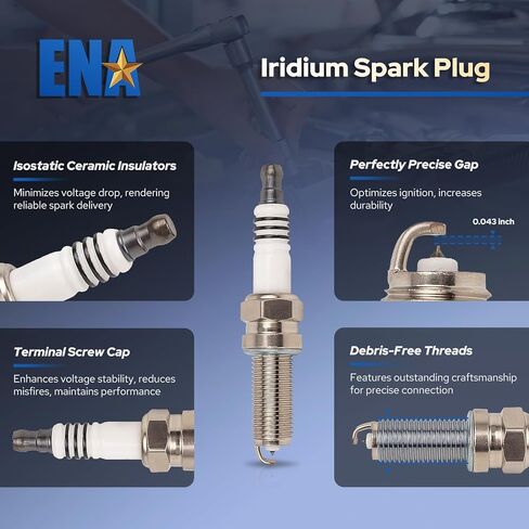 ENA Set of 4 Ignition Coil Pack 2.0L L4 Compatible with Kia Hyundai Elantra Kona Sonata Veloster Forte Koup Optima Hybrid 2017 2018 2019 2020 Replacement for 273002E601 UF816 GN10877 C985 in Kuwait