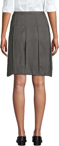 Lands' End School Uniform Women's Solid Box Pleat Skirt Above Knee in Saudi Arabia
