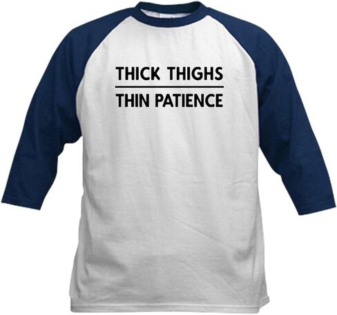 CafePress Funny Cute Women's Quote Merch Baseball Jersey Kids Cotton Baseball Jersey, 3/4 Raglan Sleeve Shirt in Saudi Arabia