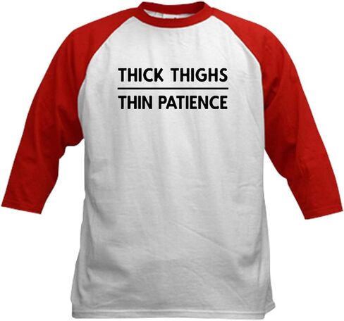 CafePress Funny Cute Women's Quote Merch Baseball Jersey Kids Cotton Baseball Jersey, 3/4 Raglan Sleeve Shirt in Saudi Arabia
