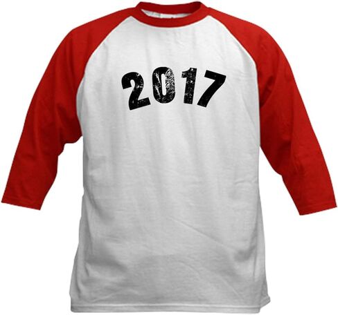 Cafepress 2017 year vintage baseball Jersey Kids Cotton Baseball Jersey ، 3/4 Raglan Sleeve Shirt in Saudi Arabia