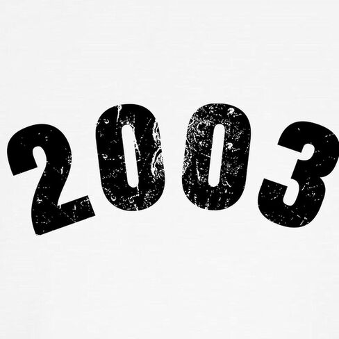 Cafepress 2003 year vintage Baseball Jersey Kids Cotton Baseball Jersey ، 3/4 Raglan Sleeve Shirt in Saudi Arabia