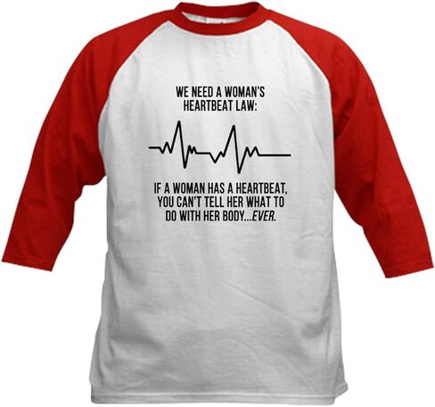 CafePress Funny Pro Choice Abortion Rights F Baseball Jersey Kids Cotton Baseball Jersey, 3/4 Raglan Sleeve Shirt in Saudi Arabia