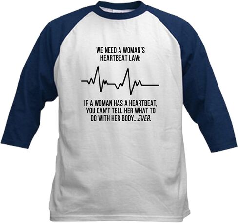CafePress Funny Pro Choice Abortion Rights F Baseball Jersey Kids Cotton Baseball Jersey, 3/4 Raglan Sleeve Shirt in Saudi Arabia