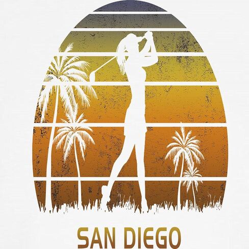 CafePress Retro San Diego Women's Golf G Baseball Jersey Kids Cotton Baseball Jersey, 3/4 Raglan Sleeve Shirt in Saudi Arabia