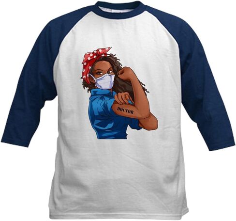 CafePress Women's Doctor Appreciation Gi Baseball Jersey Kids Cotton Baseball Jersey, 3/4 Raglan Sleeve Shirt in Saudi Arabia
