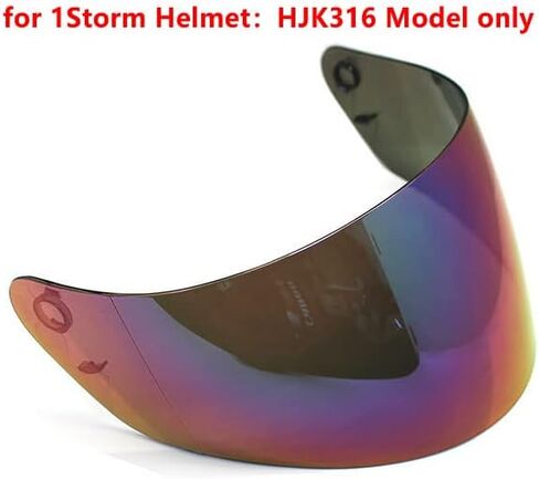 1Storm Motorcycle Dual Visor Full Face Helmet Shield: Model HJK316 Tinted Visor in Saudi Arabia