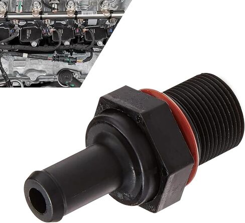 صمام التحكم في علبة المرافق الإيجابية ، مجموعة صمام التحكم في PCV البلاستيكية ، جزء في اتجاه واحد استبدال 26740-2g000 ، متوافق مع Genesis G70 ، Hyundai Elantra Genesis (أسود) in Saudi Arabia