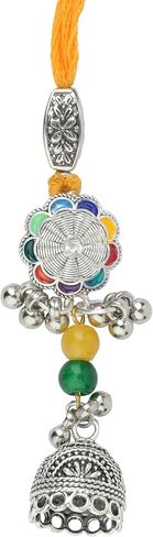 Rakhi For Brother Set of 2 Rakhi Lumba Set for Bhai Bhaiya Veera Thread Bracelet Dora for Rakhee gift Card pack with Tilak Holder Copra Kumkum Plate Platter for Indian Traditional Festival(Yellow) in Saudi Arabia