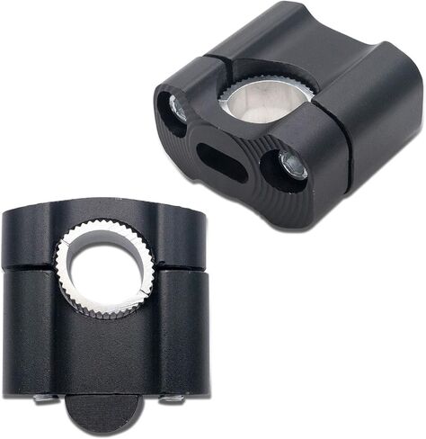 2pcs Motorcycle HandleBar Handle Fat Bar Mount Clamps Riser Universal 7/8'' 22mm in Saudi Arabia