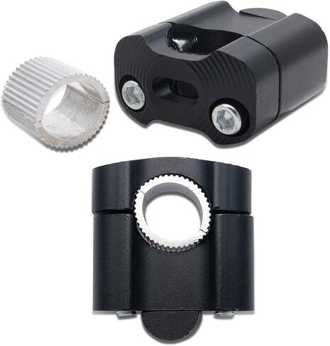 2pcs Motorcycle HandleBar Handle Fat Bar Mount Clamps Riser Universal 7/8'' 22mm in Saudi Arabia