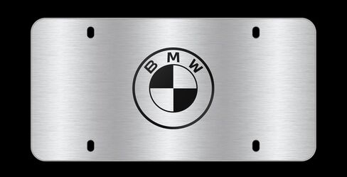 لوحات الفولاذ المقاوم للصدأ BMW Marque (مستديرة بالفرشاة) in Kuwait