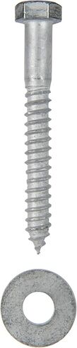 1/2 x 10 (25 Pack) Hex Lag Screws with Washers, Hot Dip Galvanized by Makers Bolt in Saudi Arabia