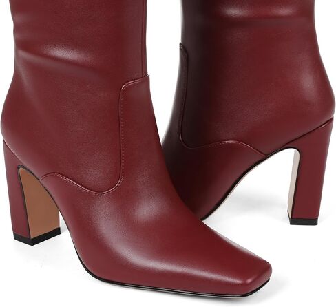 Lovee Cosee Women's Knee High Boots 2025 Chunky Block Heel Square Toe with Side Zipper Fall Winter Comfort Boots for Work Commute Office Walking & Night Events in Kuwait