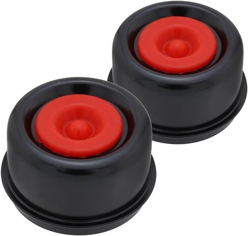 [2 pack] غطاء الغبار 2.5 "(2.45")-محور عجلة محور المقطورة وتحمل مع قابس مطاطي ، غطاء غبار محور E-Z Lube بديل in Kuwait