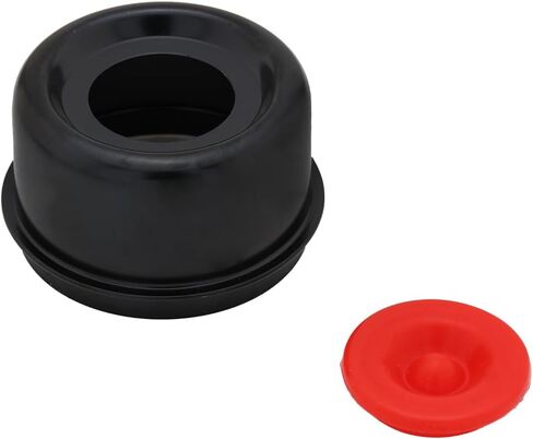 [2 pack] غطاء الغبار 2.5 "(2.45")-محور عجلة محور المقطورة وتحمل مع قابس مطاطي ، غطاء غبار محور E-Z Lube بديل in Kuwait