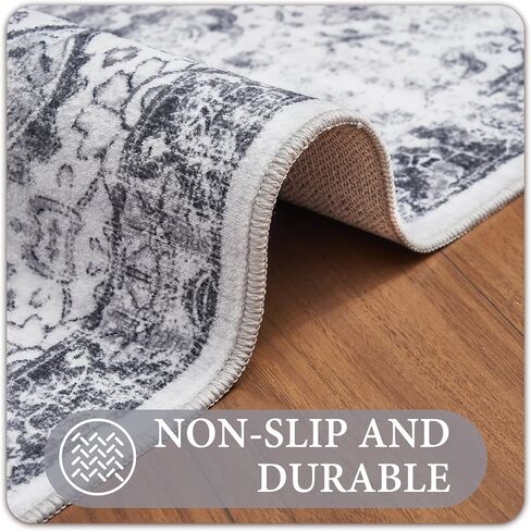 2x6 Blue Hallway Runner Rugs for Kitchen Washable Rug Runners Non Slip Long Runner Rugs Low Pile 6ft Soft Boho Carpet Runner for Hallways, Kitchen, Bedroom, Entryway in Saudi Arabia