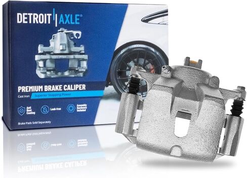Detroit Axle - Front Right Brake Caliper for 2003-2008 Honda Pilot Passenger Side Brake Caliper with Bracket 2004 2005 2006 2007 Replacement in Saudi Arabia
