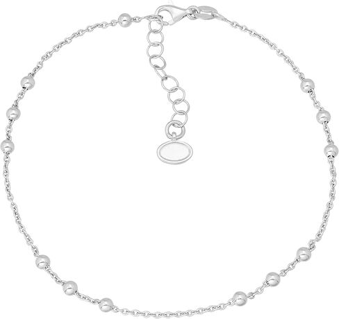 Silpada 'Bead Up' Sterling Silver Anklet ، 9 " + 1" in Saudi Arabia