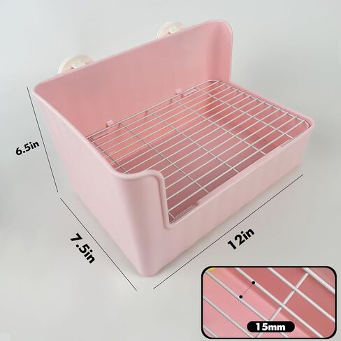 صندوق فضلات أرنب كبير على شكل أرنب، يأتي مع وسائد تبول أرنب، ومرحاض فراش للحيوانات الصغيرة لخنزير غينيا، والنمس، والهامستر، والأرانب (أبيض) in Kuwait