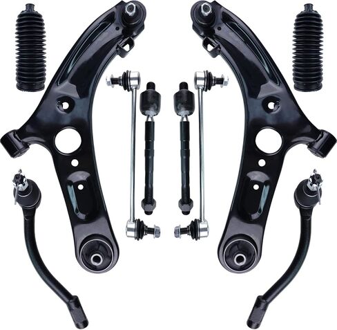 ذراع التحكم ، 10 PCS مجموعة التعليقات الأمامية السفلى مفاصل Sway Bar Bar Rod Bellows بديل 2011-2016 Hyundai Elantra & 2012-2017 Hyundai Veloster in Kuwait