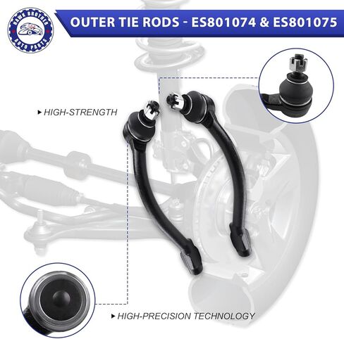 ذراع التحكم ، 10 PCS مجموعة التعليقات الأمامية السفلى مفاصل Sway Bar Bar Rod Bellows بديل 2011-2016 Hyundai Elantra & 2012-2017 Hyundai Veloster in Kuwait