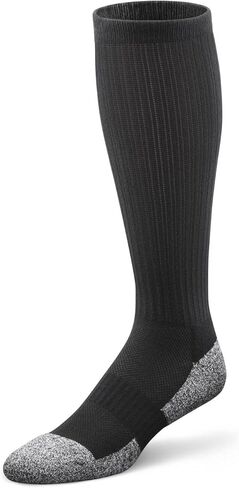 Dr. Comfort Over-the-Calf Unisex Diabetic Socks, Large, Black in Saudi Arabia