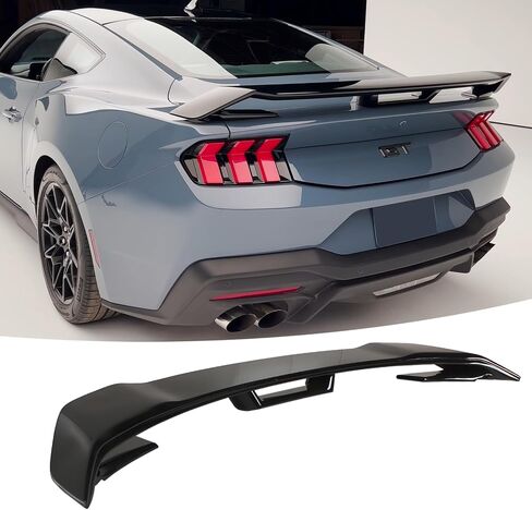 جناح المفسد الجذع الخلفي مناسبة لفورد موستانج S650 2024 2025 EcoBoost/Dark Horse/GT Performance Plackage Package Gloss Black Lip Explistories in Saudi Arabia