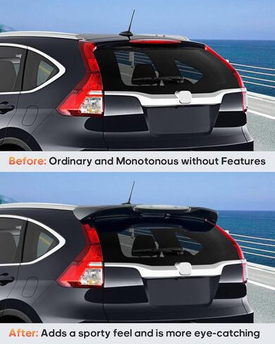 Findauto ABS Window Window Window Winding Wing مع نمط مصنع المصنع للفرامل الثالثة للفترة 2012-2016 لـ Honda CRV CR-V Trunk Lip Spoiler in Saudi Arabia