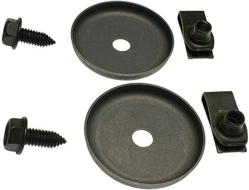 for Pontiac,for Olds,for GMC,for Edsel,for DeSoto,for Chevy,for Cadillac,for Buick,for AMC Wheel Liner Wheel Well Liner Bolt Washer Nut Factory Correct Set 6P Vj 6pcs Steel Black in Saudi Arabia