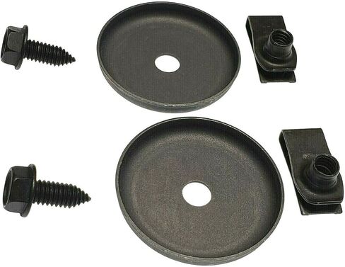for Pontiac,for Olds,for GMC,for Edsel,for DeSoto,for Chevy,for Cadillac,for Buick,for AMC Wheel Liner Wheel Well Liner Bolt Washer Nut Factory Correct Set 6P Vj 6pcs Steel Black in Saudi Arabia