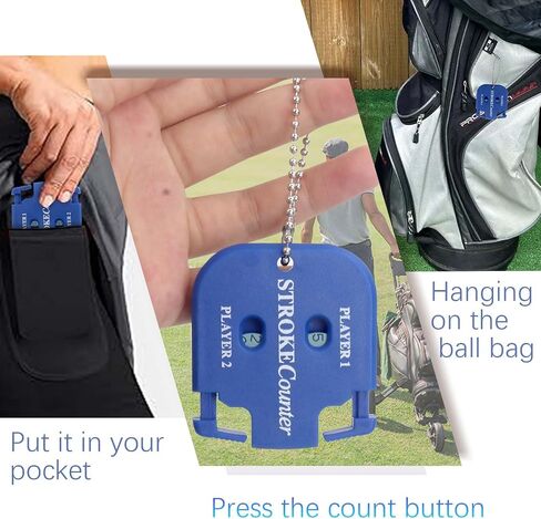 Mini Score Counter Golf Stroke Shot Putt Tally Keeper Number with Key Chain (Pack of 2) in Saudi Arabia