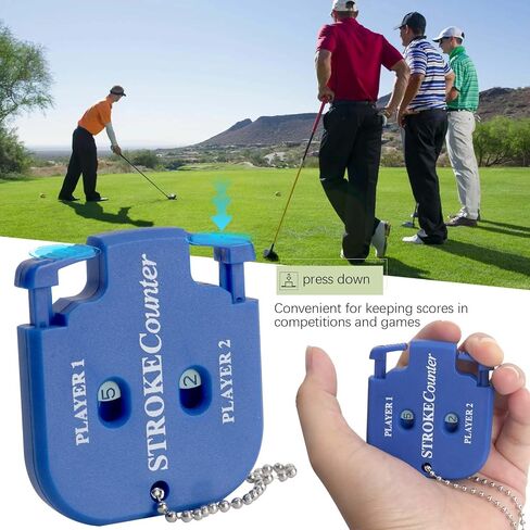 Mini Score Counter Golf Stroke Shot Putt Tally Keeper Number with Key Chain (Pack of 2) in Saudi Arabia