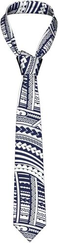 Blue Mini Flower Swirl Print Men'S Necktie Printed Skinny Tie Neck Tie Business Wedding Formal Fashion Causal Necktie in Kuwait