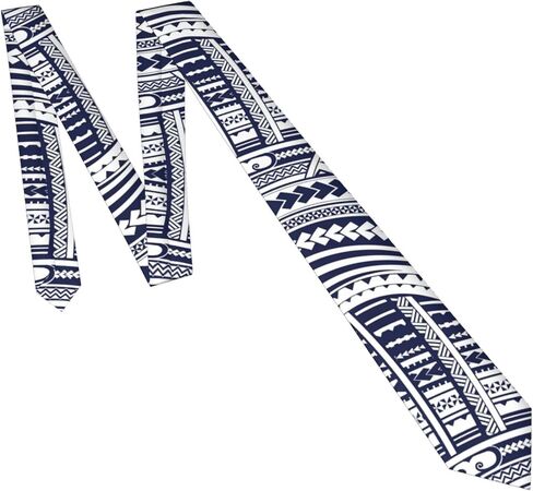 Blue Mini Flower Swirl Print Men'S Necktie Printed Skinny Tie Neck Tie Business Wedding Formal Fashion Causal Necktie in Kuwait