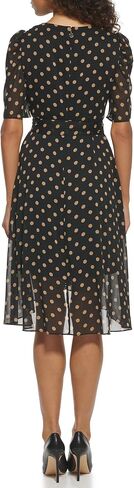 Tommy Hilfiger Women's V Neck Faux Wrap Midi Dress in Saudi Arabia