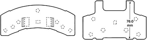 Meritor Genuine MD369 Hydraulic Brake Disc Pad Set in Saudi Arabia