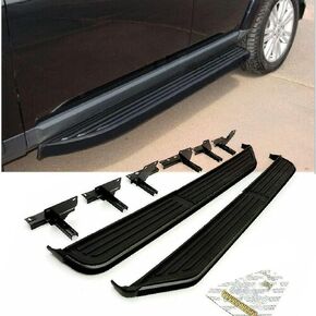 2 Pieces Fits for Land Rover Discovery 3 4 LR3 LR4 2009-2016 All Black Fixed Running Board Side Step Nerf bar Protector in Saudi Arabia